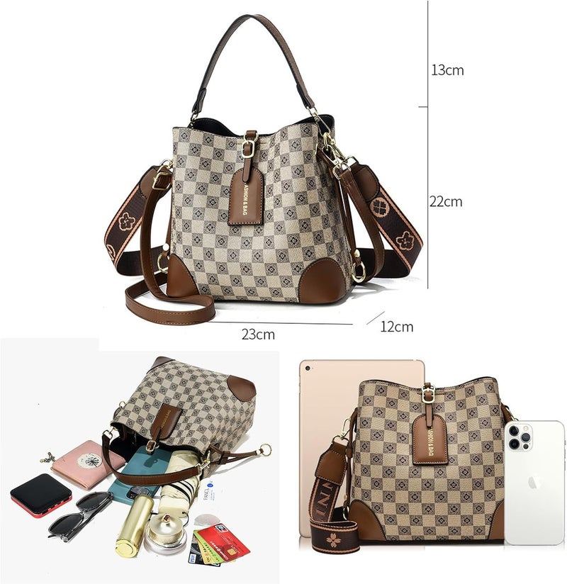 Phevos Women Handbags and Purse Tote Bags Ladies Satchel Shoulder Bag Retro Top Handle Hobo Purse - Image 4